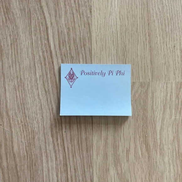 Positively Pi Phi Sticky Notes - Picture 2 of 4
